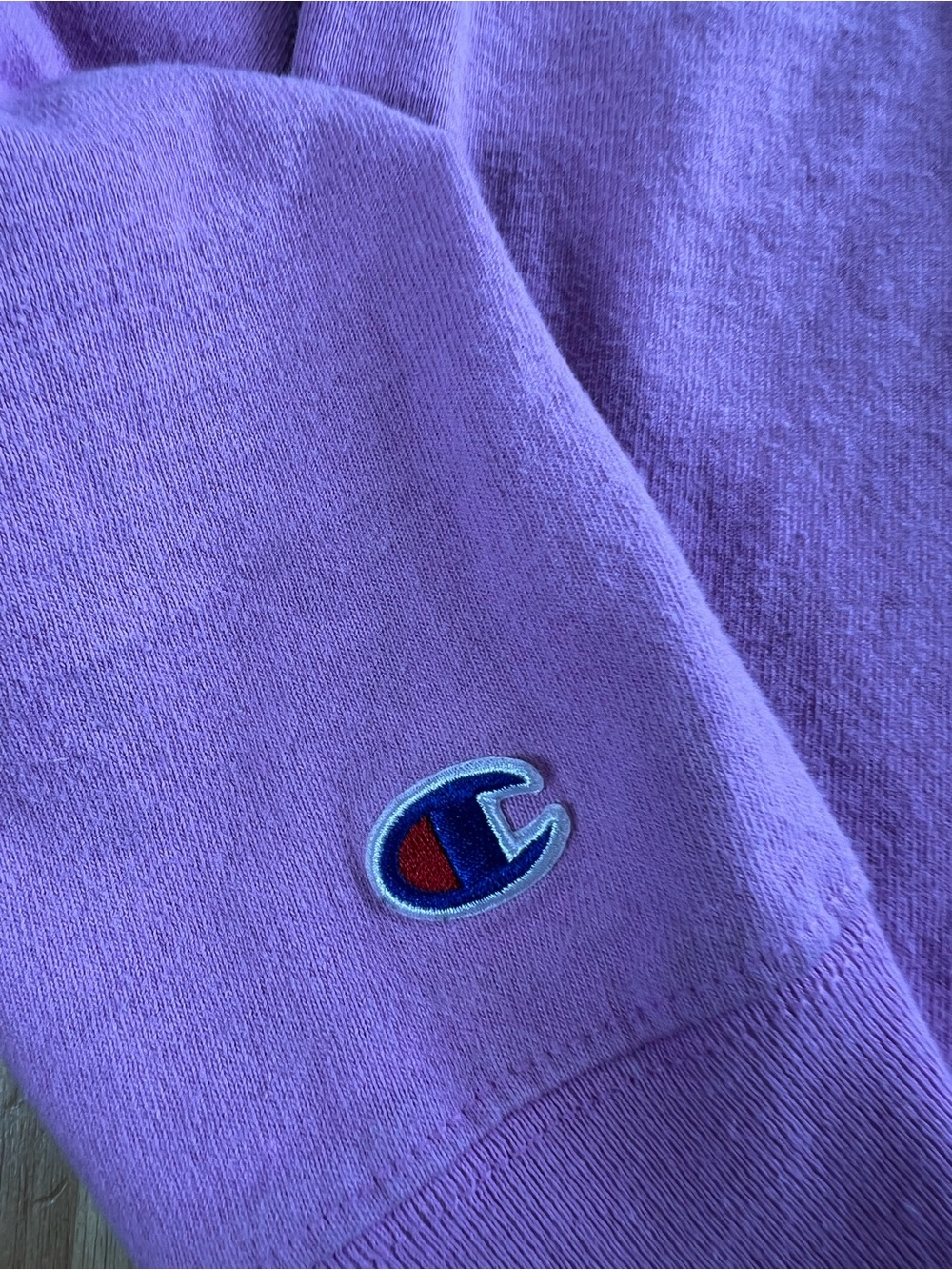 Vintage Champion Long Sleeve Tee Small Heather Orchid Pink Purple - Picture 8 of 8